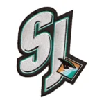 San Jose Sharks  "SJ" Hockey Logo Embroidery Patch