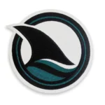 San Jose Sharks Round Logo Black Embroidery Patch