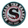 Seattle Kraken 2021 Round Logo Black Embroidery Patch