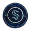 Seattle Kraken Round Logo Aqua Embroidery Patch