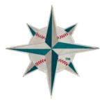Seattle Mariners Vintage White Embroidery Patch