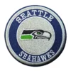 Seattle Seahawks Round Team Logo Navy/Gray Embroidery Patch