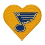 St. Louis Blues Retro Heart Logo Embroidery Patch