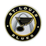 St. Louis Blues Round Logo Black Embroidery Patch