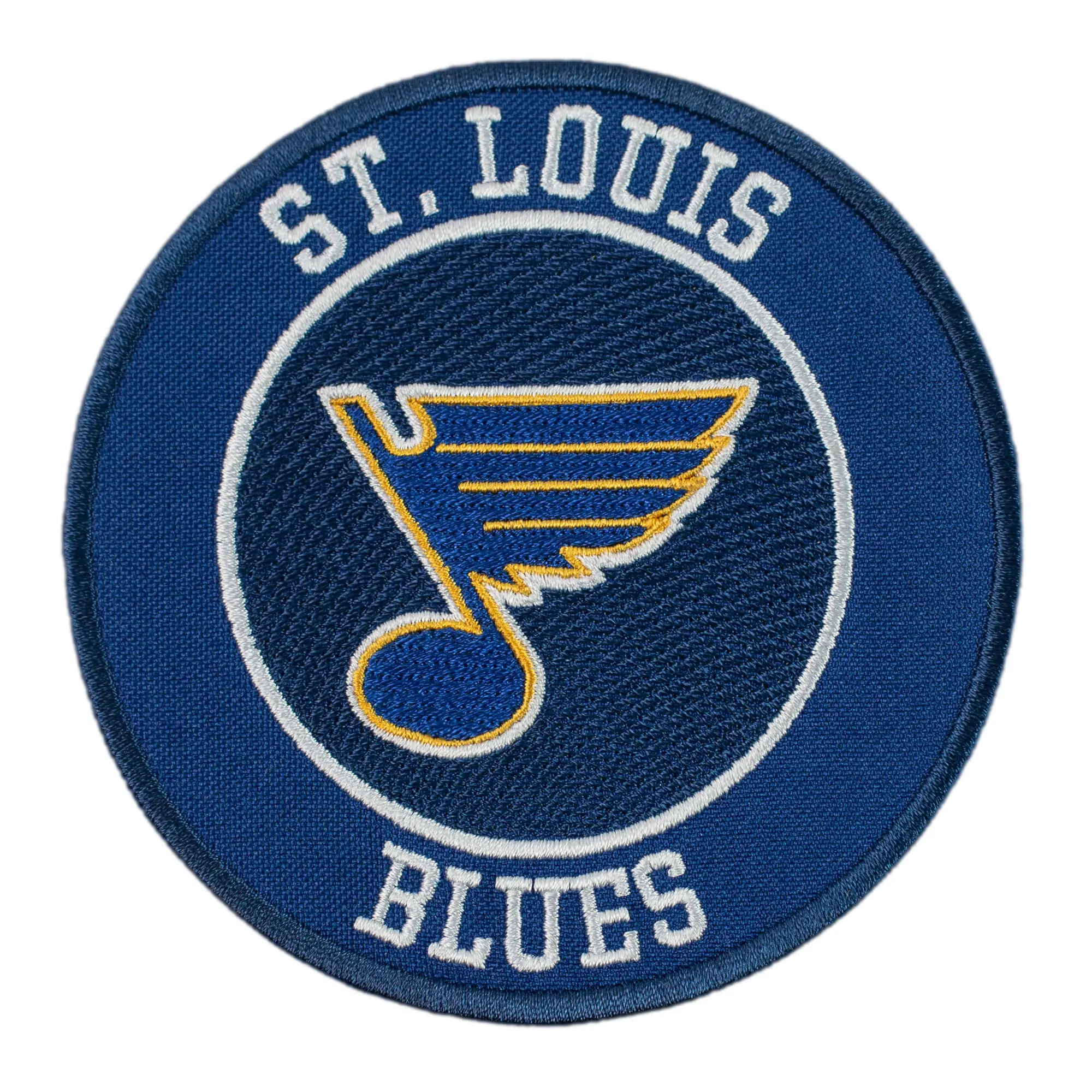 St. Louis Blues Round Logo Navy Embroidery Patch