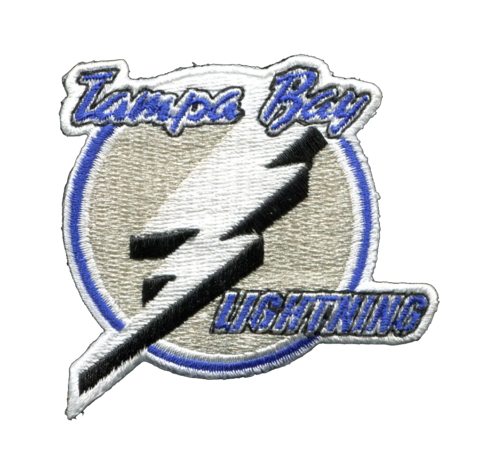 Tampa Bay Lightning 1992-2001 Team Logo White Embroidery Patch