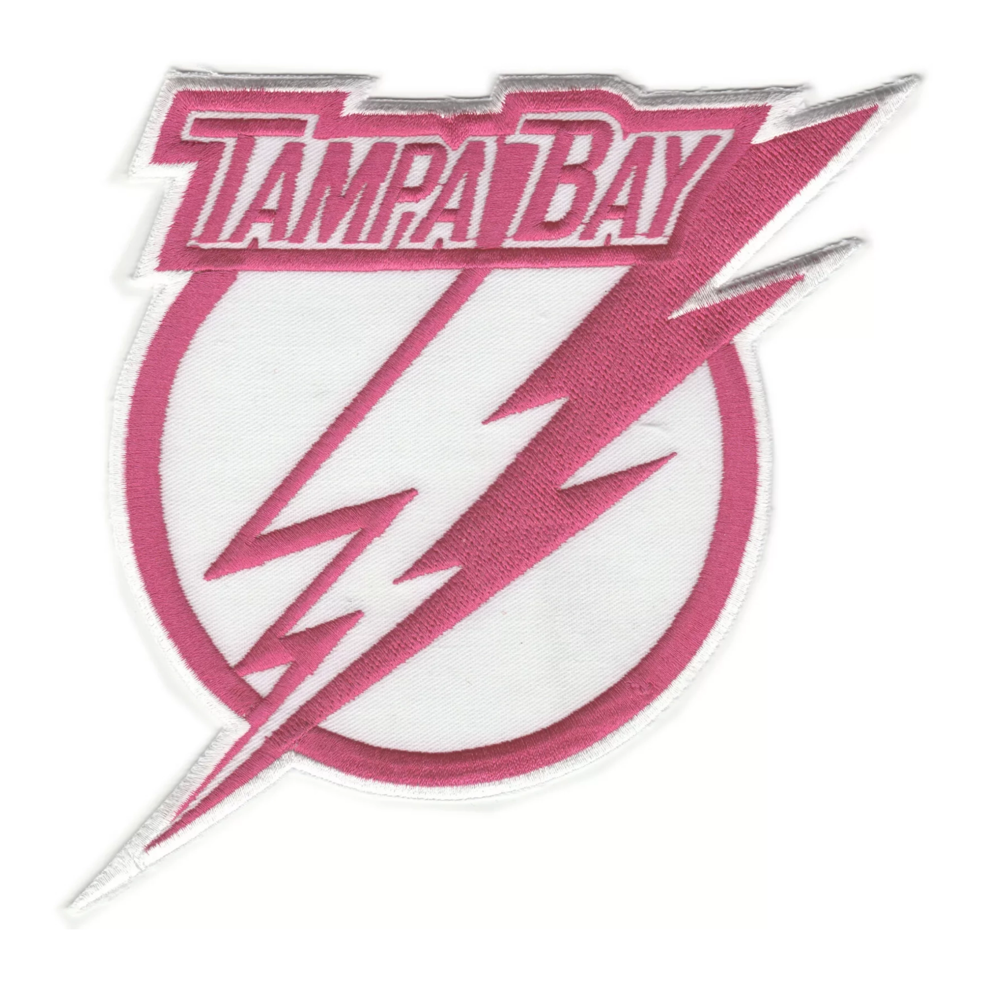 Tampa Bay Lightning Vintage 2007-10 Team Logo Pink Embroidery Patch