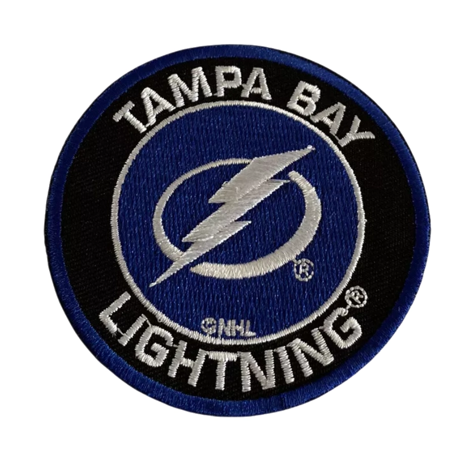 Tampa Bay Lightning Vintage Logo Navy Embroidery Patch