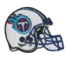 Tennessee Titans Helmet Logo White Embroidery Patch