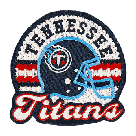 Tennessee Titans Round Team Logo Blue Embroidery Patch