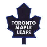 Toronto Maple Leafs Blue Border Logo Black Embroidery Patch