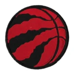 Toronto Raptors Round Ball Black/Red Embroidery Patch