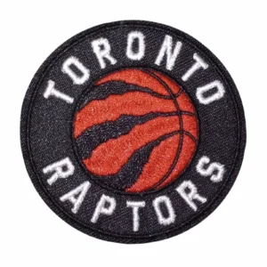 Toronto Raptors Round Black/Orange Embroidery Patch