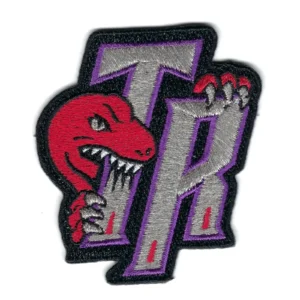 Toronto Raptors "TR" Dino Red/Gray Embroidery Patch