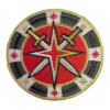 Vegas Golden Knights Alternate Poker Chip Logo Red Embroidery Patch