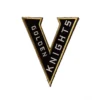 Vegas Golden Knights Letter "V" Team Logo Black Embroidery Patch