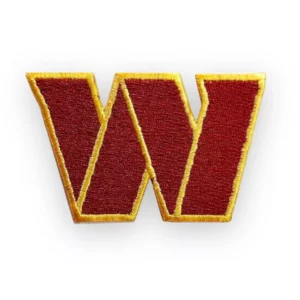 Washington Commanders W Letter Embroidery Patch