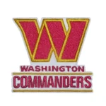 Washington Commanders W Letter Pink Embroidery Patch