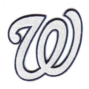 Washington Nationals 2009 Latter "W" White Embroidery Patch