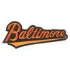 Baltimore Orioles 2009 Black Script Embroidery Patch