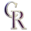 Colorado Rockies White/Purple Embroidery patch