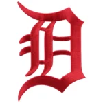 Detroit Tigers Old English Red Embroidery Patch