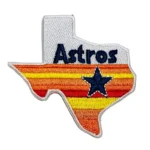 Houston Astros White/orange Embroidery Patch