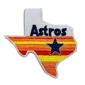 Houston Astros White/orange Embroidery Patch