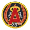 Los Angeles Angels 25th Anniversary Navy/Yellow Embroidery Patch