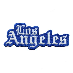 Los Angeles Angels Sports Script Blue Embroidery Patch