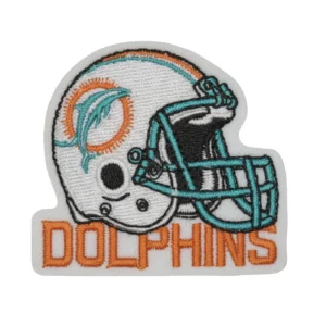 Miami Dolphins Aqua Embroidery Patch