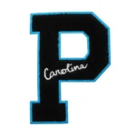Carolina Panthers Letter "P" Black Embroidery Patch