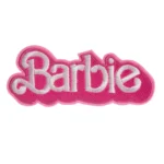Barbie Letter Logo Pink Embroidery Patch