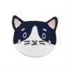 Cat Face Navy/White Logo Embroidery Patch