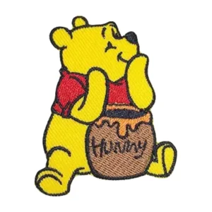 Cute bear yellow Logo Embroidery Patch