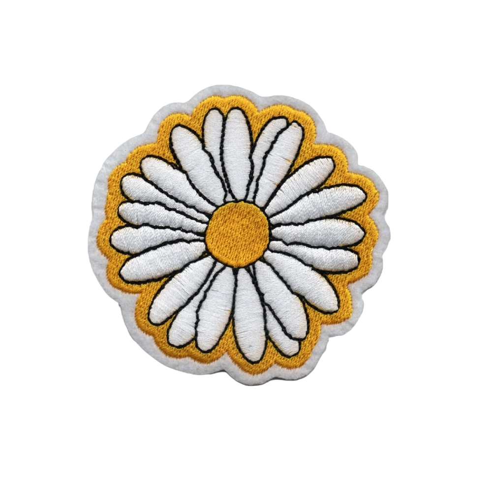 Daisies Margerite Flower Embroidery Patch