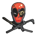 Deadpool Head Marvel Comics Crossbones Logo Embroidery Patch