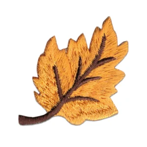 Fall Leaves Yellow Embroidery Patch