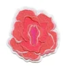 Flowers Genitaliar Pink Embroidery Patch