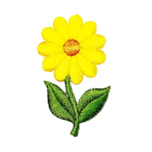 Flowers Tiny Mini Sunflower Yellow Embroidery Patch