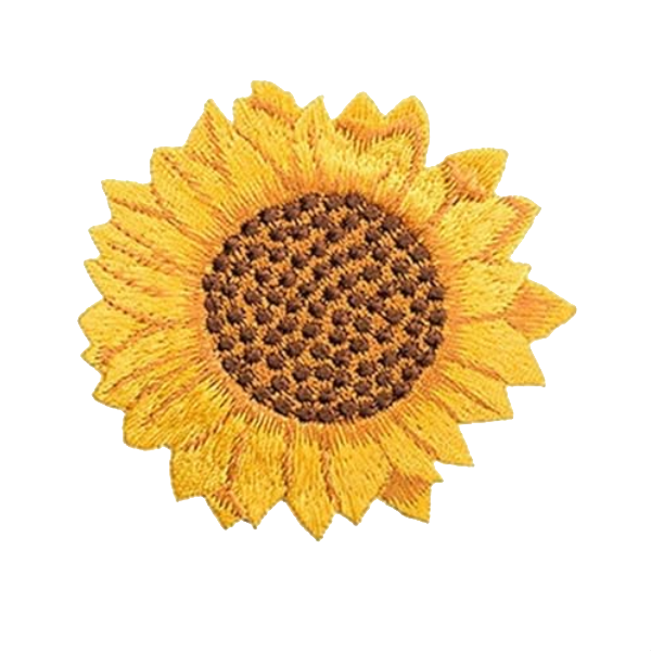 Flowers Van Gogh Sunflower Yellow Embroidery Patch