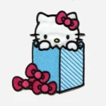Hello kitty In Blue Bag Logo Embroidery Patch