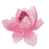 Lotus Flower Pink Embroidery Patch