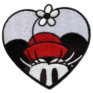 Mickey Mouse Disney Cartoon Heart Embroidered Patch