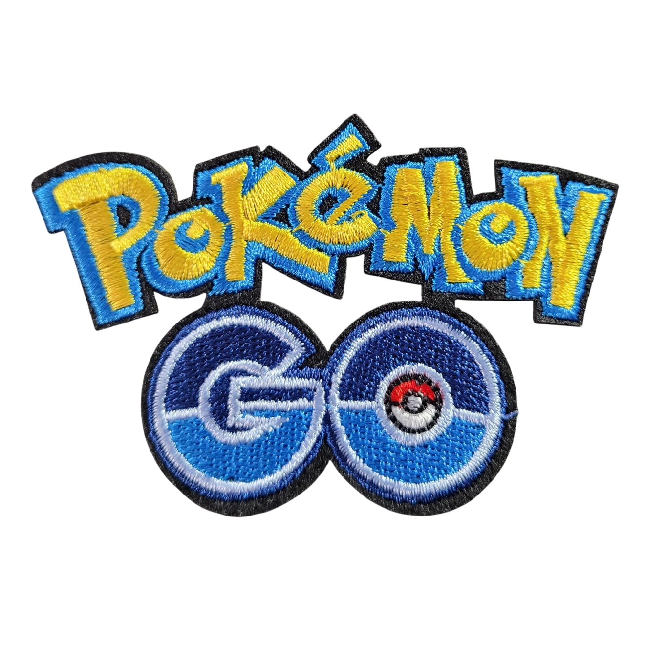 Pokemon Pikachu Gaming Logo Blue Embroidery Patch