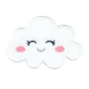 Random Sonic White Smiley Cloud Logo Embroidery Patch