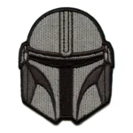 Star Wars Mandalorian Bounty Helmet Logo Embroidery Patch