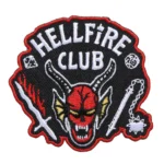 Stranger Things Hellfire Club Logo Black Embroidery Patch