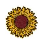 Sunflower Flower Yellow Embroidery Patch