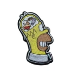 The Simpsons Face Food Brain Embroidery Patch